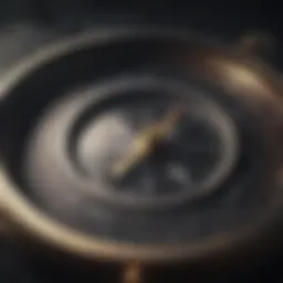 A compass symbolizing direction in leadership.