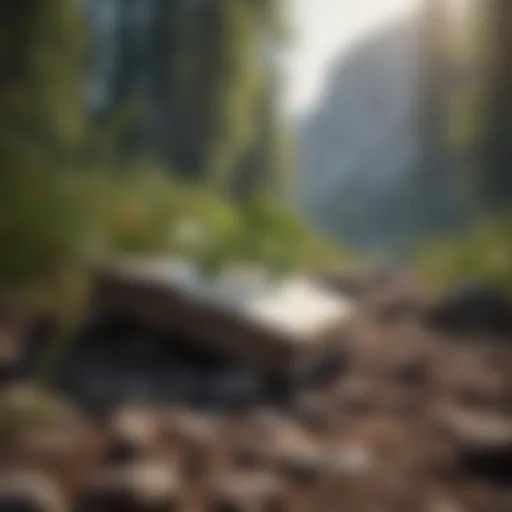 A serene landscape depicting the power of nature's simplicity