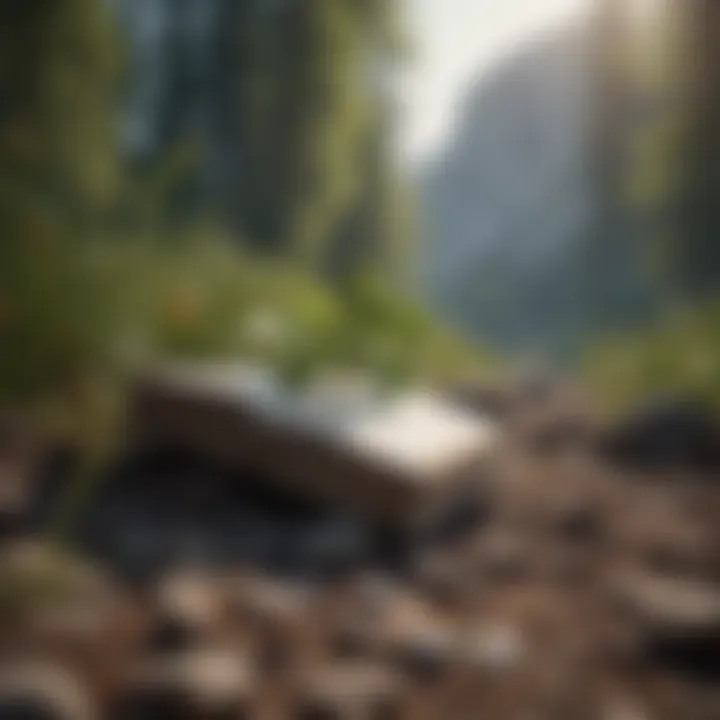 A serene landscape depicting the power of nature's simplicity