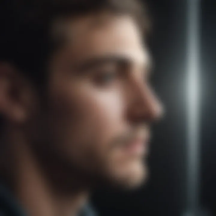 A person reflecting in solitude, symbolizing introspection