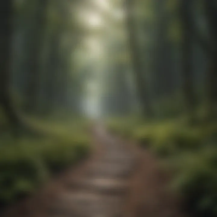 A winding path through a forest, illustrating the journey of personal growth.