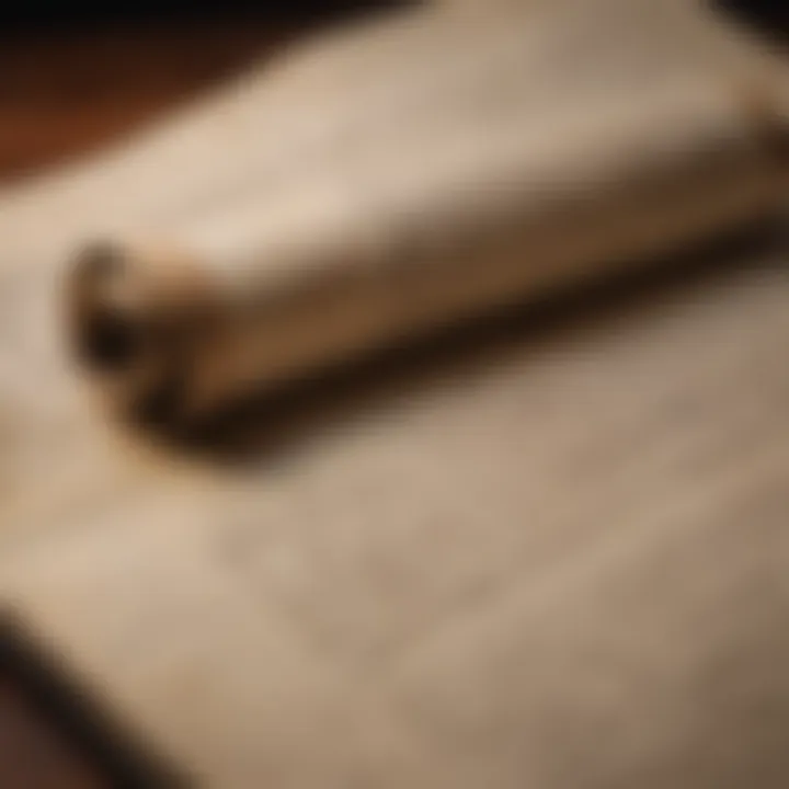 An ancient scroll symbolizing timeless wisdom.