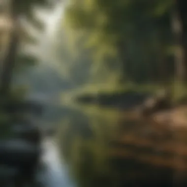 A serene landscape reflecting tranquility and calmness