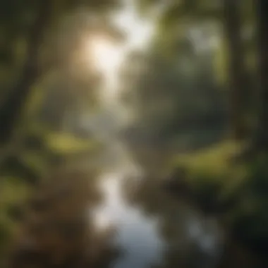 Finding Mental Clarity in Nature A tranquil scene of nature showcasing clarity and mental peace, ideal for introspection.