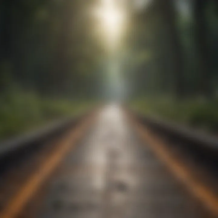 Symbolic imagery representing the journey to recovery from trauma