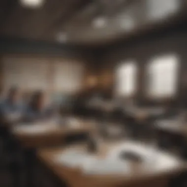 Critical Analysis of Traditional Classrooms A thought-provoking classroom setting highlighting traditional education's limitations