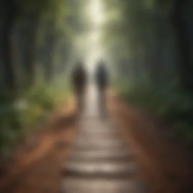 The Path to Self-Discovery Illustration depicting self-discovery journey