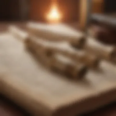 Exploring Ancient Literary Forms Ancient scrolls showcasing early literary forms