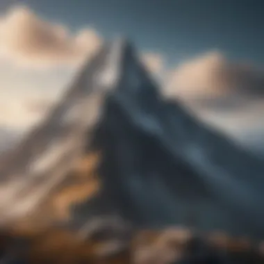 Aspirational Heights A mountain peak representing achievement and aspiration