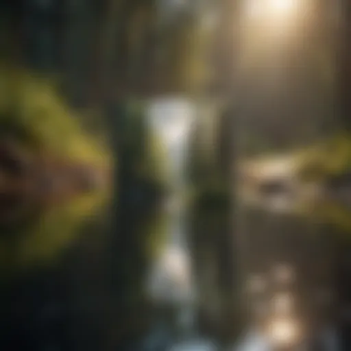 A serene landscape symbolizing reflection