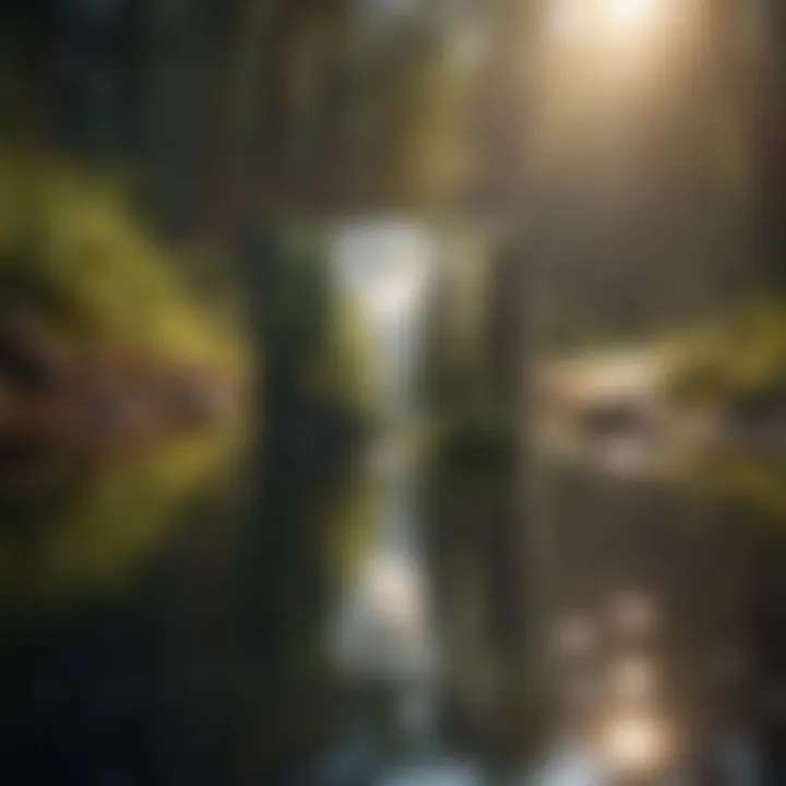 A serene landscape symbolizing reflection