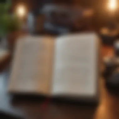 An Open Journal with Motivational Quotes An open journal with motivational quotes written on its pages