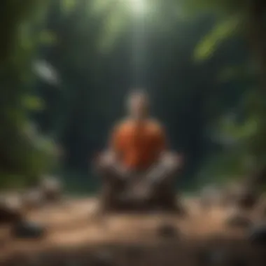 Personal Growth through Mindfulness Illustration of personal growth through mindfulness