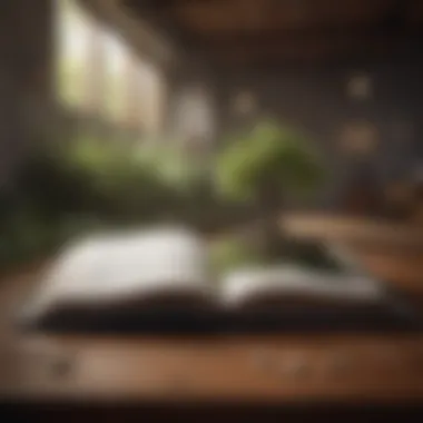 The Journey of Personal Growth Visual metaphor for personal growth through self-reflection
