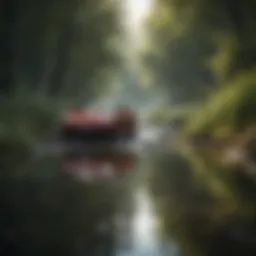 A serene landscape symbolizing tranquility amidst chaos