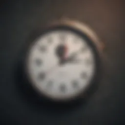 Illustration of a clock symbolizing time management