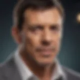 Tony Robbins speaking at a financial seminar