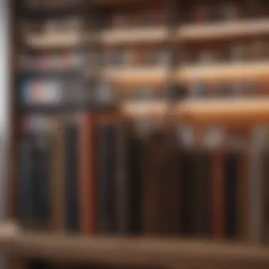 Inspiring Literary Collection An inspiring bookshelf filled with various genres