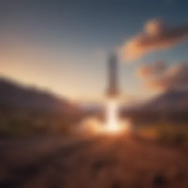 Illustration of a rocket symbolizing transformational journey