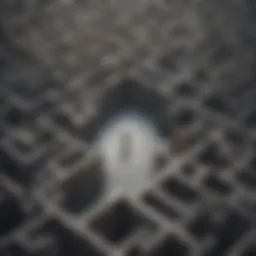 Illustration depicting a person navigating through a complex maze of decisions