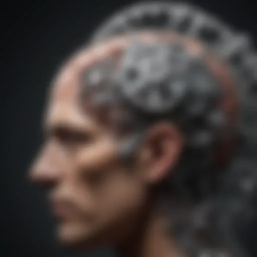 Illustration of the brain with interconnected gears symbolizing cognitive function