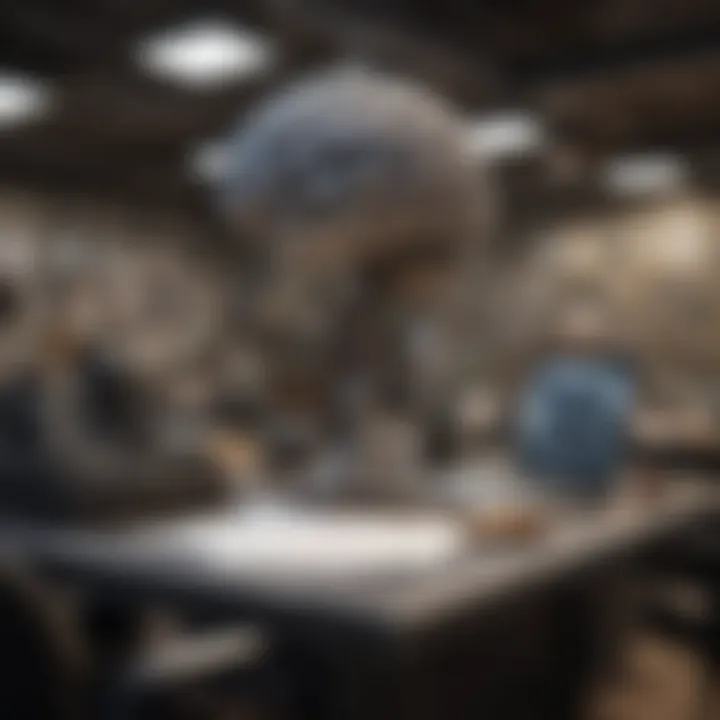 Conceptual art depicting productivity in a workplace setting