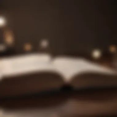 An open book with highlighted quotes