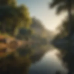 A serene landscape reflecting tranquility and balance