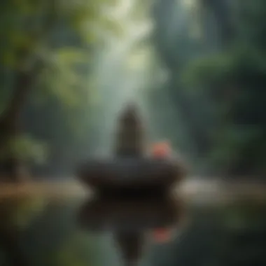 A tranquil scene symbolizing balance and tranquility