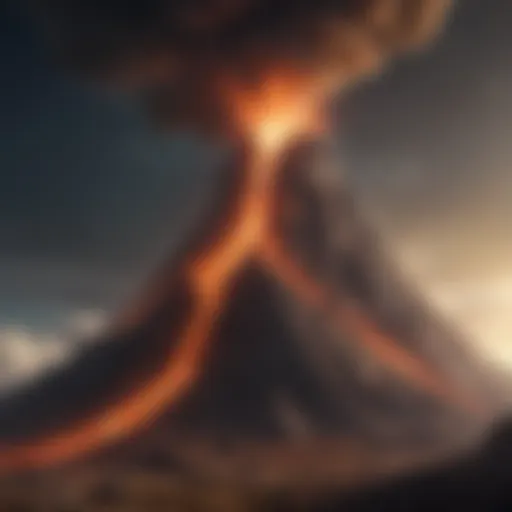 Unleashed Potential - Illustration of a dormant volcano erupting with power and energy