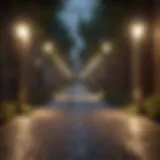 Illuminated pathway leading to free Audible credits