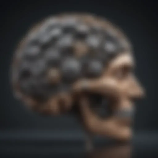 Illustration depicting a brain with gears symbolizing enhanced retention through audible books