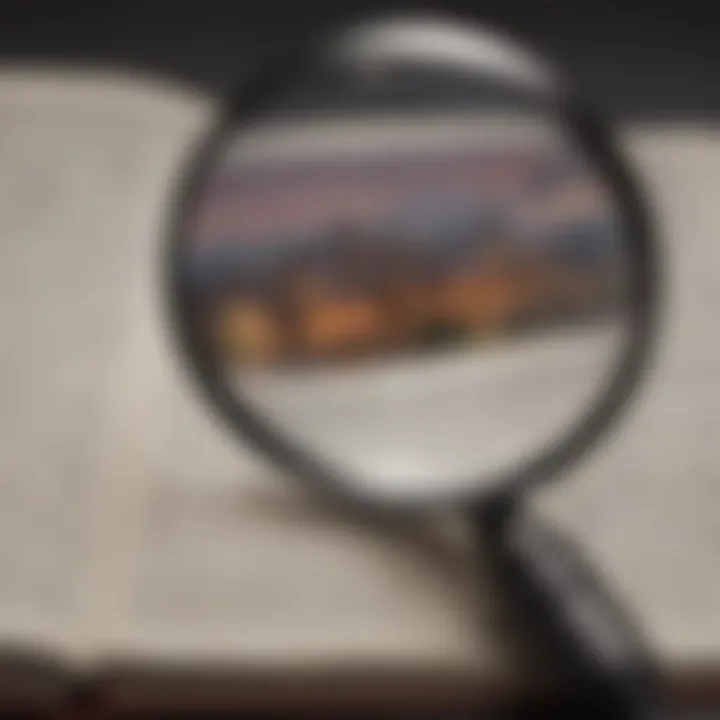 Illustration of a magnifying glass revealing hidden opportunities in trading for a living audiobooks