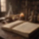 The Enigmatic Alchemist's Manuscript Ancient Manuscript depicting Alchemist's Journey