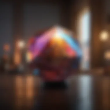 Revelations through the Prism Glowing prism revealing hidden truths
