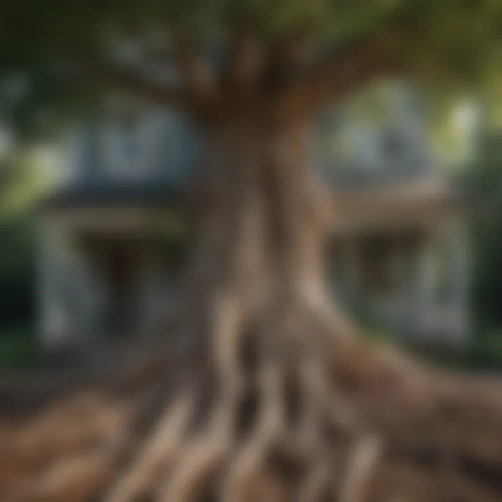 Illustration of a tree with roots symbolizing building strong foundations for relationships