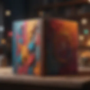 Colorful Canvas: Exploring Abstract Realms Illustration of a book featuring vibrant abstract art