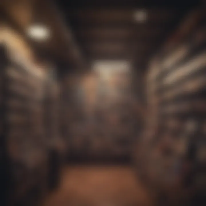 Vintage record store featuring a section dedicated to audio books