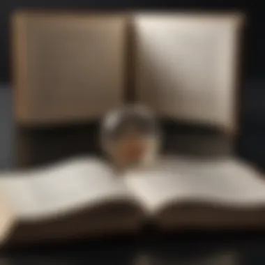 Reflections on Mortality An open book with poignant quotes reflecting on mortality