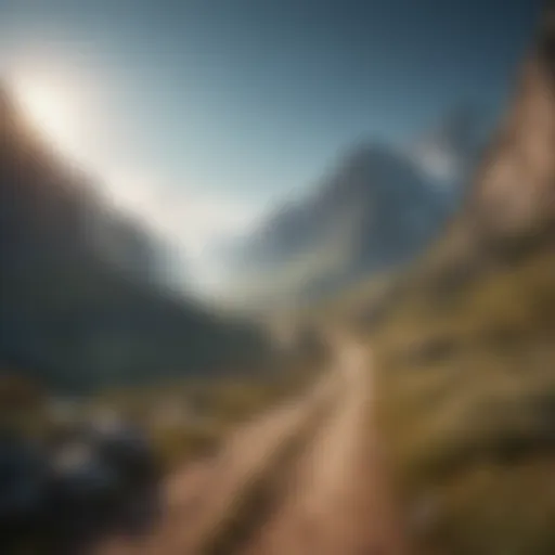 A serene landscape symbolizing the journey of life