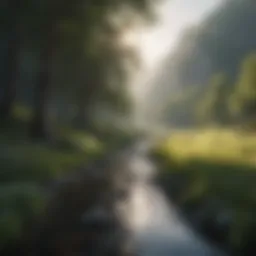 A serene landscape capturing the essence of inspiration