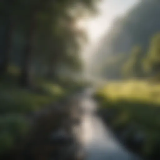 A serene landscape capturing the essence of inspiration
