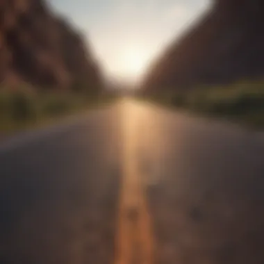 An open road symbolizing the journey of personal growth
