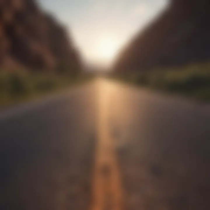 An open road symbolizing the journey of personal growth
