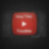 Abstract visualization of digital codes intertwining with YouTube logo